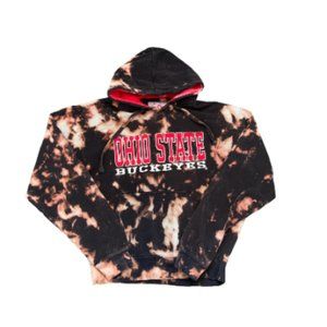Vintage Acid Wash Ohio State Buckeyes Hoodie, Adult Mens Medium